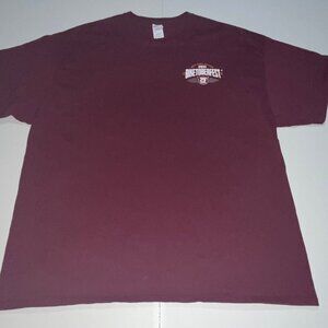 Daytona Biketoberfest 21 Size 2X Mens Burgandy Short Sleeve T-shirt 